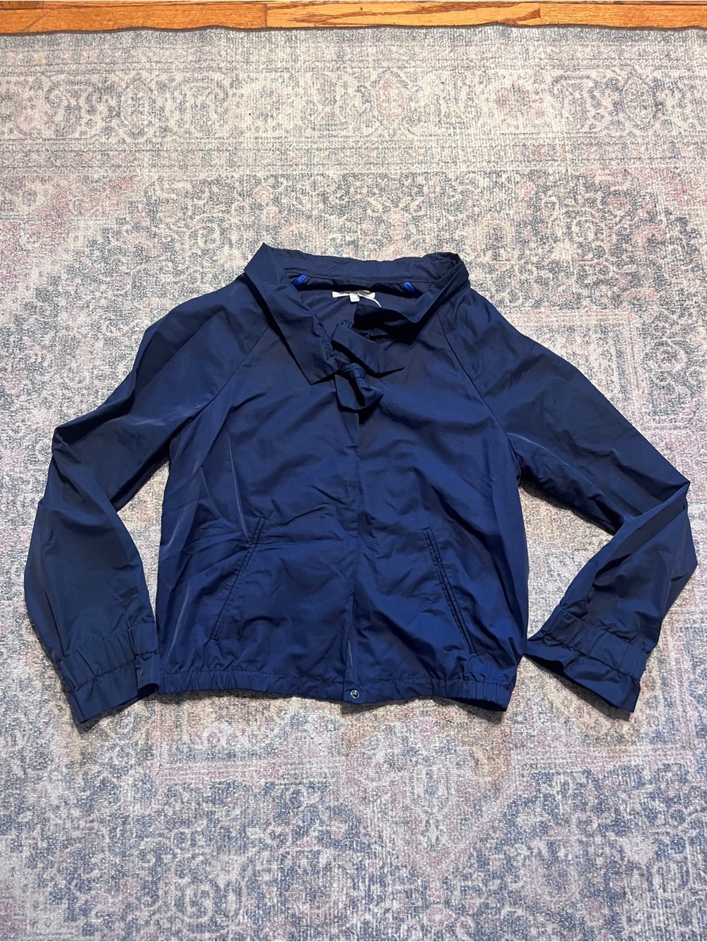 Gap Women's Utility Jacket in Blue Size Medium tie neckline fall overlay jacket